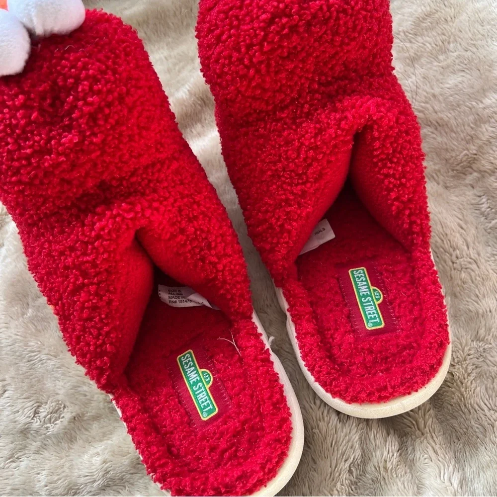 SESAME STREET Kid's Elmo Monster Slippers Size S